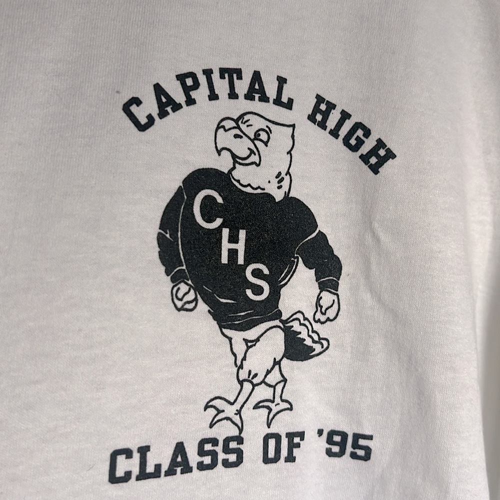 CHS Capital High class of ‘95 single stitch tee shirt Sz. Large - Picture 4 of 17